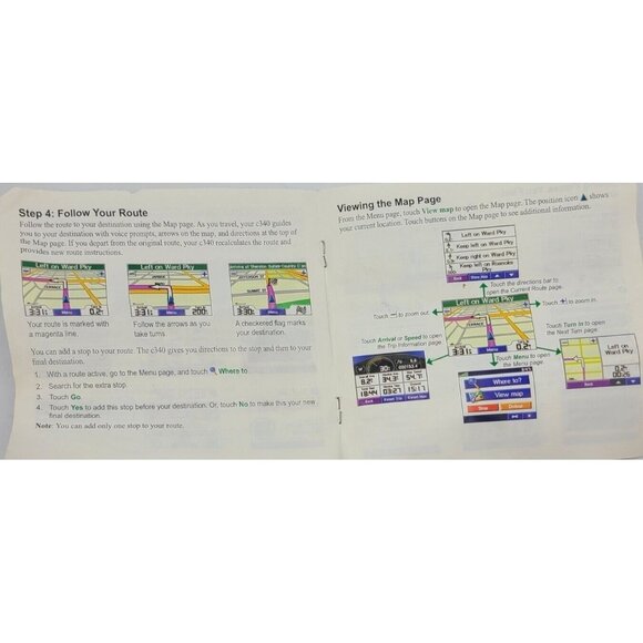 Garmin StreetPilot C304 Portable GPS Navigator 3.5" Black Quick Reference Guide - Picture 9 of 10